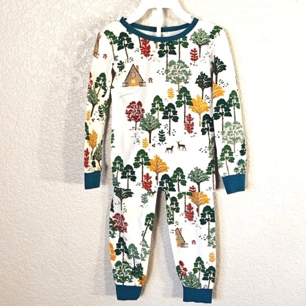BedHead 3T Pajama Set Winter Woodland Forest Long Sleeves Jogger Pants Soft Knit